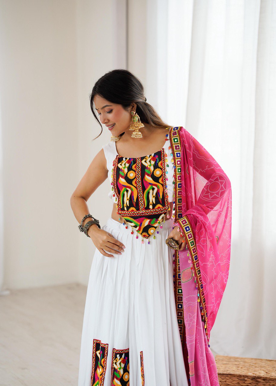 New Launch Navratri Special Havy Rayon Lehenga Choli